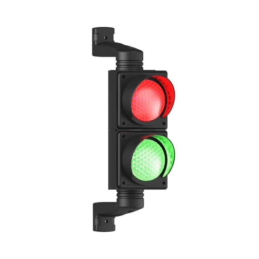Ø100MM LEDLİ İKİLİ TRAFİK LAMBASI MS 8031.1.2.110-220VAC