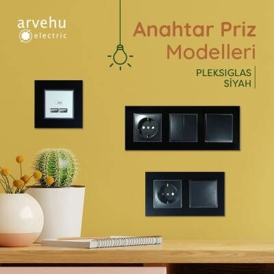 APG201-71 AsFir Pleksiglas Parlak Siyah Tekli Çerçeve (Mekanizma Hariç)