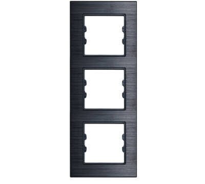 ALG313-71 AsFir Alüminyum Onyx Dikey Üçlü Çerçeve (Mekanizma Hariç)
