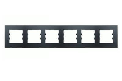 APG506-71 AsFir Pleksiglas Mat Siyah Altılı Çerçeve (Mekanizma Hariç)