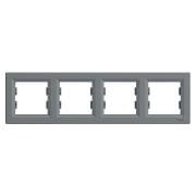 Schneider Electric EPH5800462 Asfora Plus Çelik 4'Lü Yatay Çerçeve
