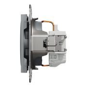Schneider Electric EPH2900162 Asfora Plus Çelik Topraklı Priz Çerçevesiz