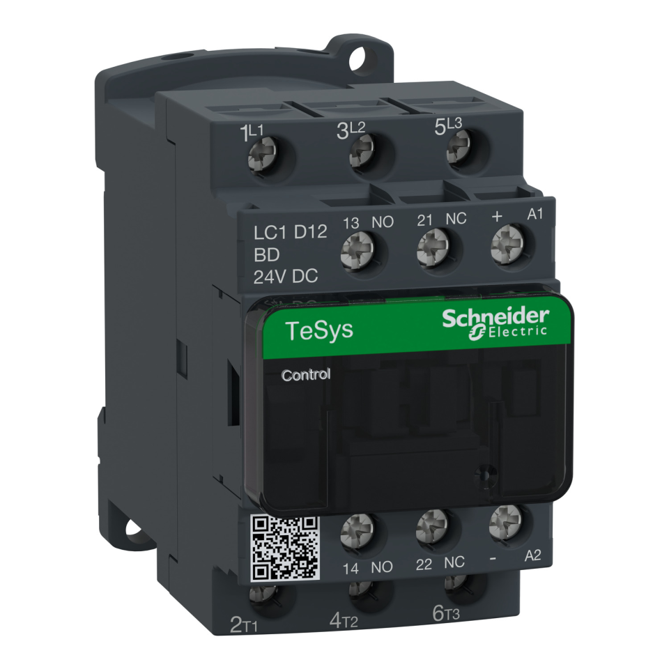 Schneider Electric LC1D12BD 12A 5.5kW Kontaktör 24VDC TesysD