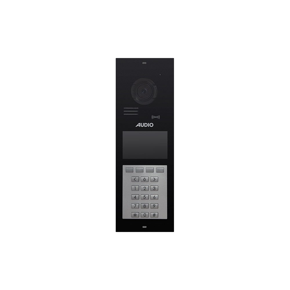 Audio 002901 L 4.3″ Ekranlı IP Zil Paneli Siyah, Mekanik Butonlu