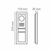 Audio 003003 2 x 16 LCD Ekranlı Zil Paneli Bus Plus, Mekanik Butonlu, Kart Okuyuculu