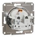Schneider Electric EPH2900262 Asfora Plus Çelik Çocuk Korumalı Topraklı Priz Çerçevesiz