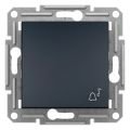 Schneider Electric EPH0800171 Asfora Plus Antrasit Liht Butonu ''Zil'' İşaretli Çerçevesiz