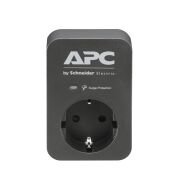 Schneider Electric APC PME1WB-GR Tekli Akım Korumalı Priz Siyah