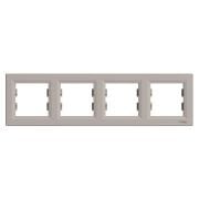 Schneider Electric EPH5800469 Asfora Plus Bronz Dörtlü Yatay Çerçeve