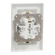 Schneider Electric EPH9900121 Asfora Beyaz İkili Topraklı Priz 16A
