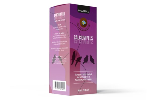 Pharmax Calcium Plus Kuş Kalsiyum Desteği 30 ML