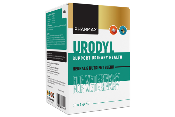 Pharmax Urodyl Kedi ve Köpekler için Dolaşım Sistemi Destekleyici Besin Takviyesi 1x30 Gr
