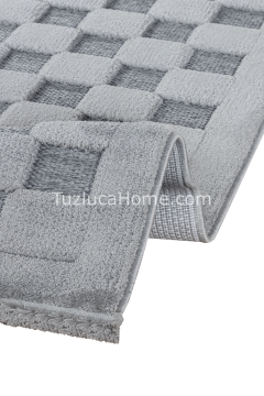 İskandinav Bohem Tarz Makine Halısı 01 gri