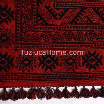 Afgan Klasik Tarz Çamaşır Makinasında Yıkanan Dokuma Kilim 08