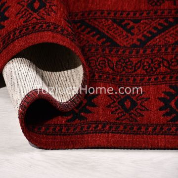 Afgan Klasik Tarz Çamaşır Makinasında Yıkanan Dokuma Kilim 08