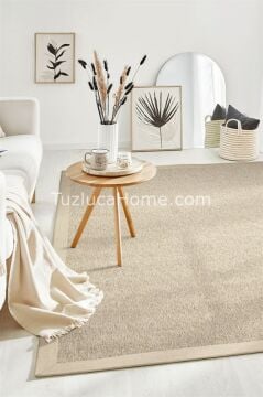 Doğal Jüt İplik Sisal Halı Özel Ölçü 07-104