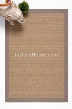Doğal Jüt İplik Sisal Halı Özel Ölçü 01-201