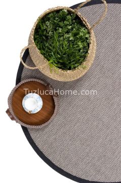 Doğal Jüt İplik Sisal Halı Özel Ölçü 04-406