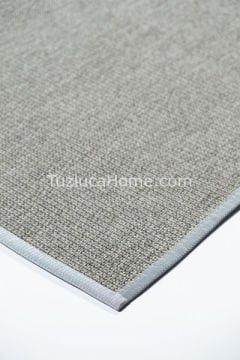 Sisal Halı Çerçeve ve Sisal Gri