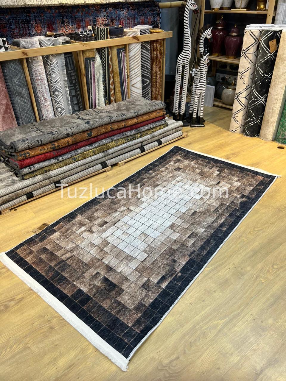 Tuzluca Home Yıkanabilir Dokuma Taban Kilim 0048