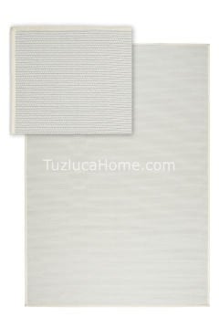 Sisal Halı Çerçeve Krem Sisal Beyaz