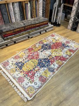 Tuzluca Home Yıkanabilir Dokuma Taban Kilim 0055