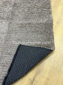 Zenith Çamaşır Makinasında Yıkanabilir Özel Ölçülü Şönil Dokuma Kaymaz Taban Kilim Vizon