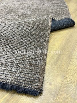 Zenith Çamaşır Makinasında Yıkanabilir Özel Ölçülü Şönil Dokuma Kaymaz Taban Kilim Vizon