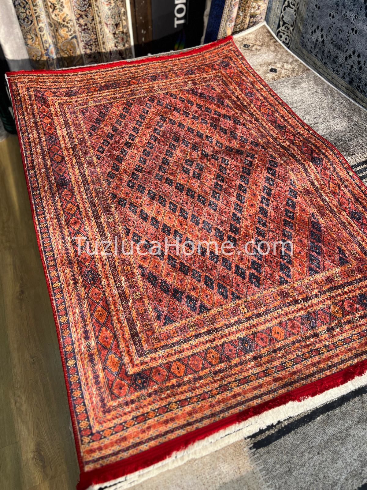 Tuzluca Home Yıkanabilir Dokuma Taban Kilim 0075