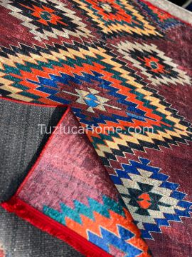 Tuzluca Home Yıkanabilir Dokuma Taban Kilim 0077