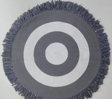 Jüt Halı Doğal El Yapımı Oval Model:428 120x120 (Yuvarlak)