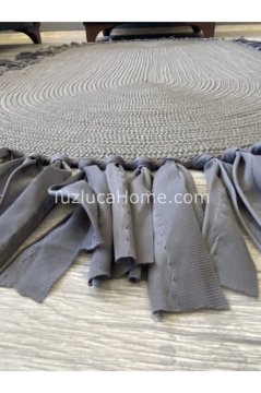 Jüt Halı Doğal El Yapımı Oval Model:219