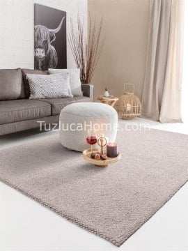 %100 Doğal Yün Halı Bej