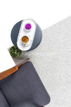 %100 Doğal Yün Halı Krem Gri