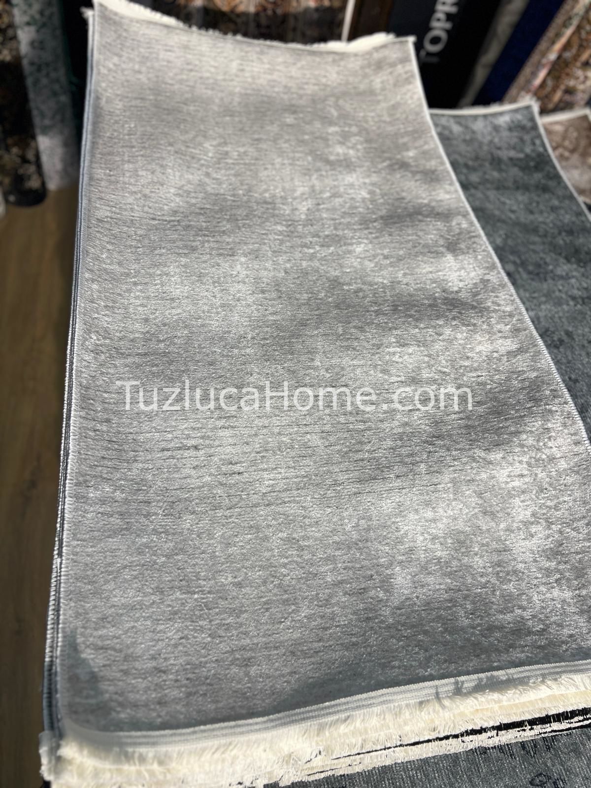 Tuzluca Home Yıkanabilir Dokuma Taban Kilim gri 0104