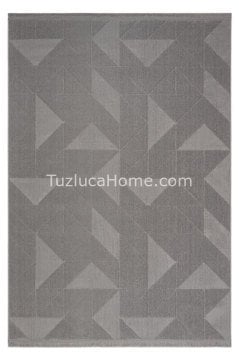 Tuzluca Home Leo Peluş Dokulu Makine Halısı Özel Ölçülü 02 Gri