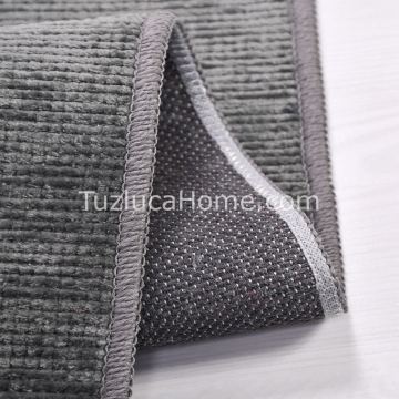 Tuzluca Home Yıkanabilir Sade Dokuma Kilim Özel Ölçü Antrasit