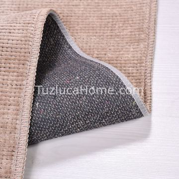 Tuzluca Home Yıkanabilir Sade Dokuma Kilim Özel Ölçü Vizon