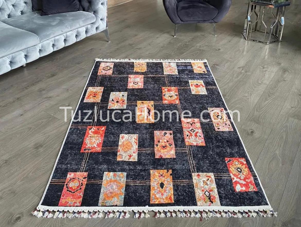 Tuzluca Home Yıkanabilir Dokuma Taban Kilim 0018