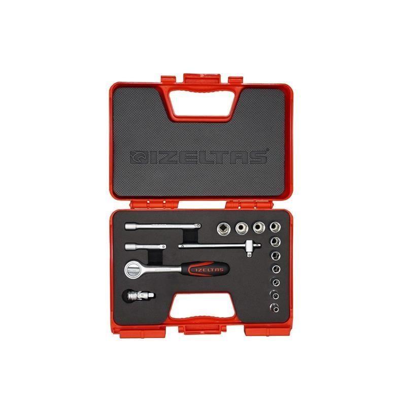 1/4'' ALTI KÖŞE KARBÜRATÖR LOKMA ANAHTAR TAKIMI 15 PARÇA