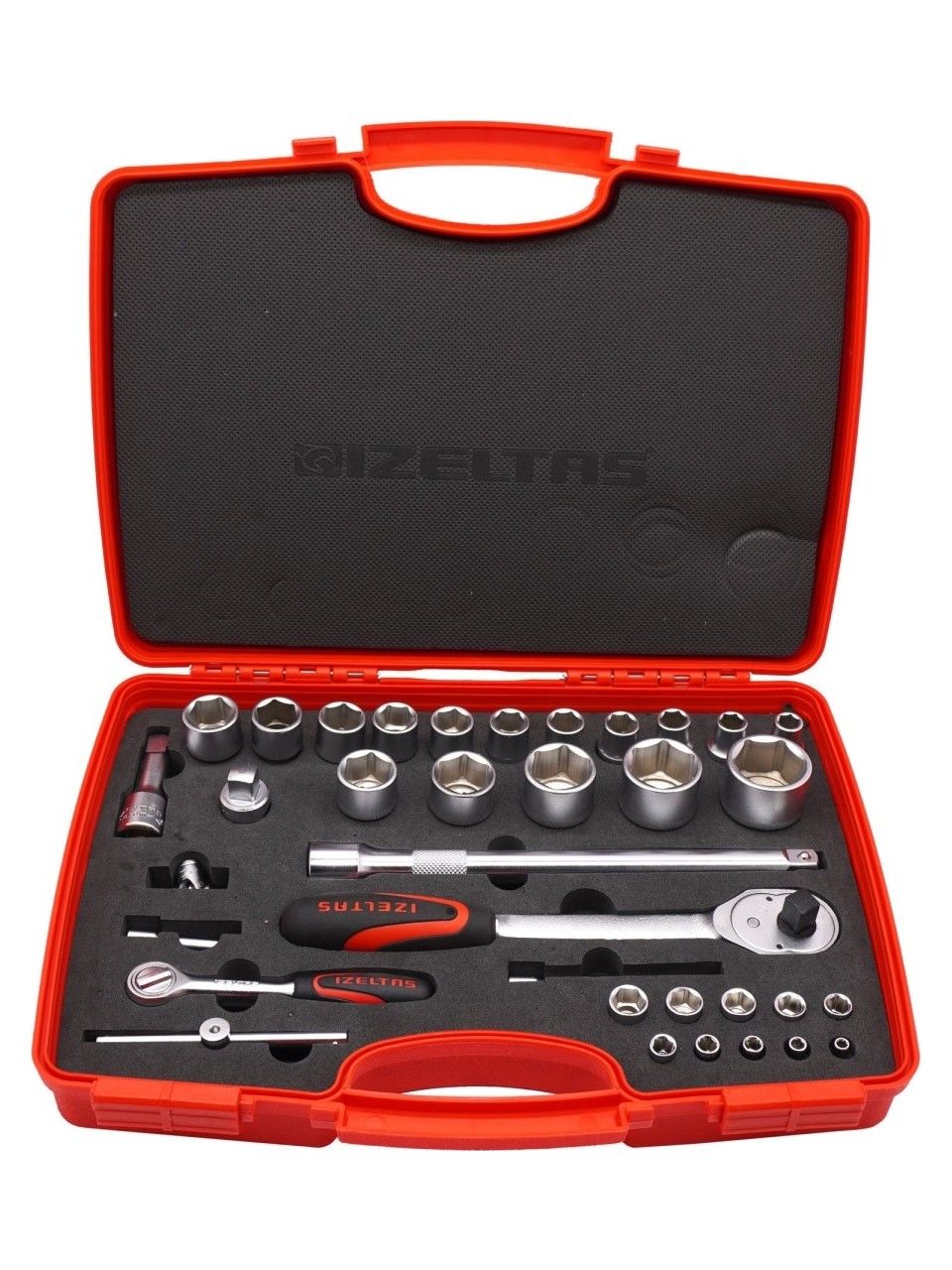 1/4'' - 1/2'' ALTI KÖŞE LOKMA ANAHTAR TAKIMI 35 PARÇA