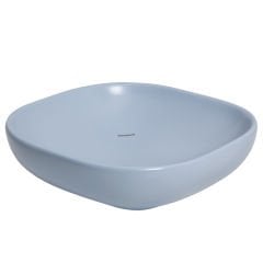 SMANNİ ALYA MAT ARKTİK MAVİ  41X41 cm ALYA TEZGAH ÜSTÜ LAVABO