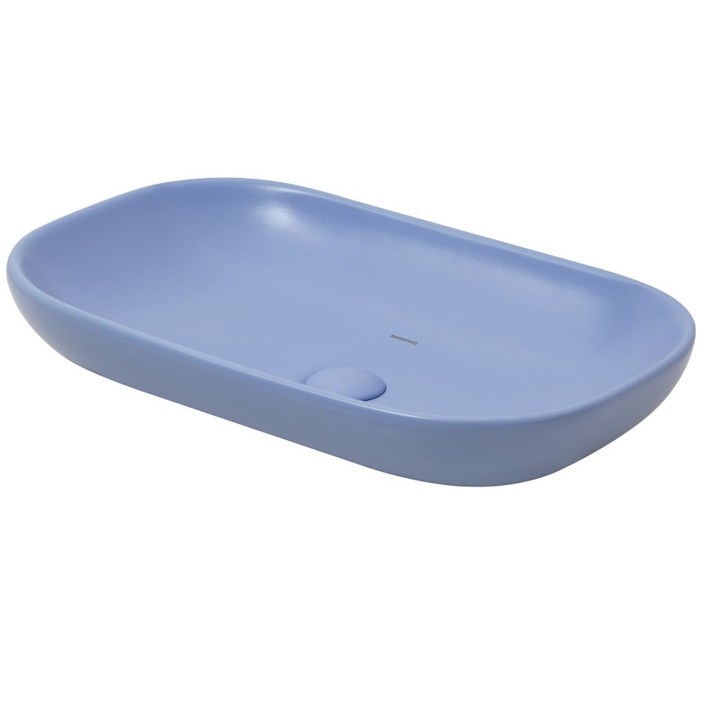 SMANNİ ARKTİK MAVİ  65x41 cm TEZGAH ÜSTÜ LAVABO