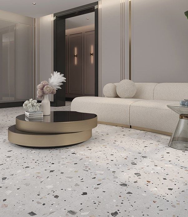 GÜRAL SERAMİK 60X120 TERRAZO MİNK   MAT REKTİFİYELİ -60X120MAT152