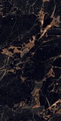 GÜRAL SERAMİK 60X120 MİRA BLACK   TAM PARLAK REKTİFİYELİ -60X120FLP174