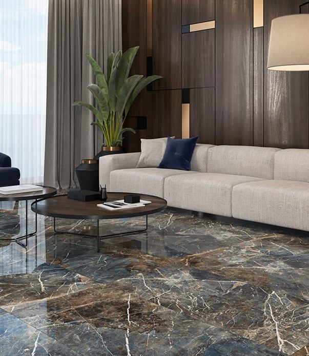 GÜRAL SERAMİK 60X120 ANDROMEDA DARK TAM PARLAK REKTİFİYELİ -60X120FLP180