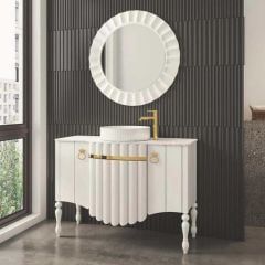 Denko Juliet Banyo Dolap Takımı 120cm Beyaz