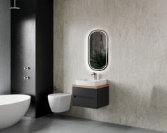 Denko Violet Banyo Dolap Takımı 60cm Siyah