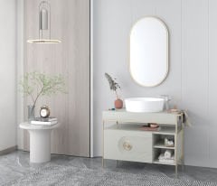 Denko Mozart Banyo Dolap Takımı 95cm Gri