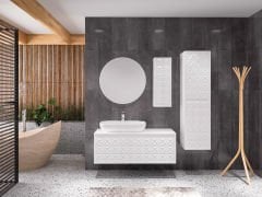 Denko Monart Banyo Dolap Takımı 110cm Beyaz